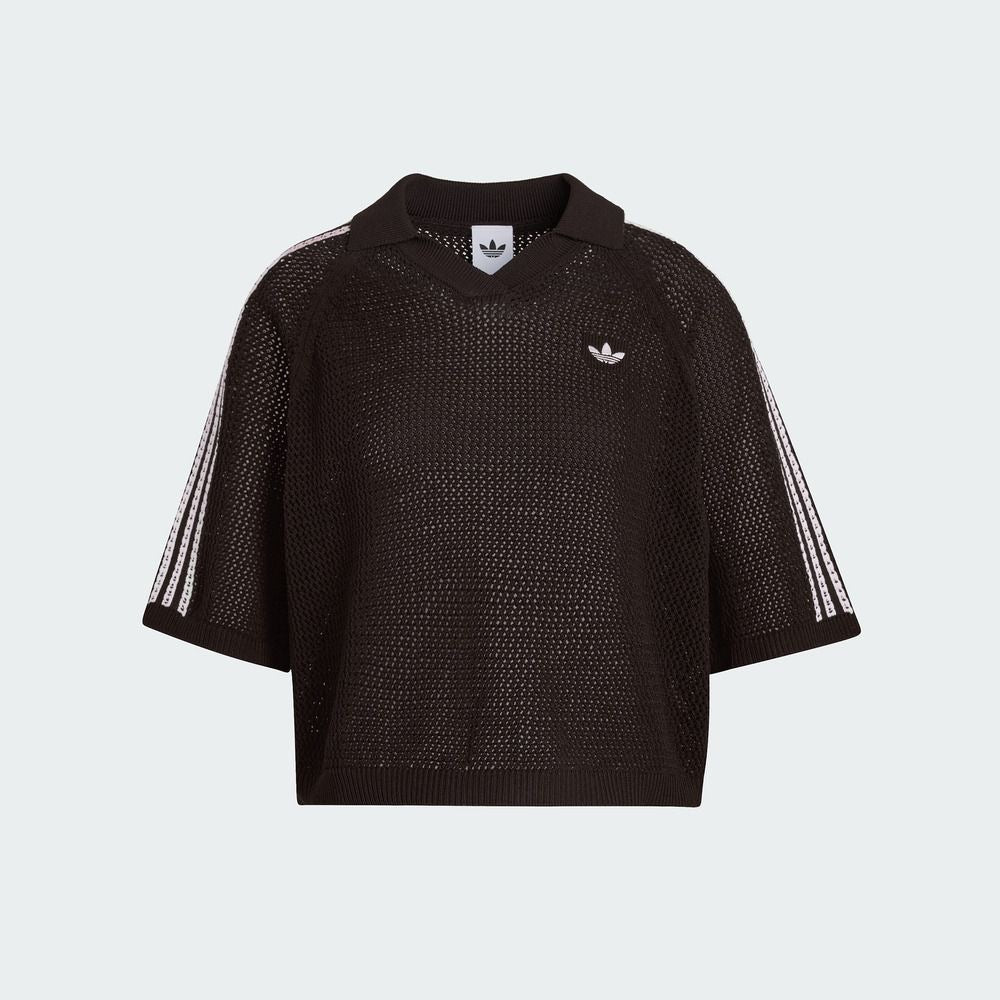 Adidas Originals Women's Knitted Crochet Polo