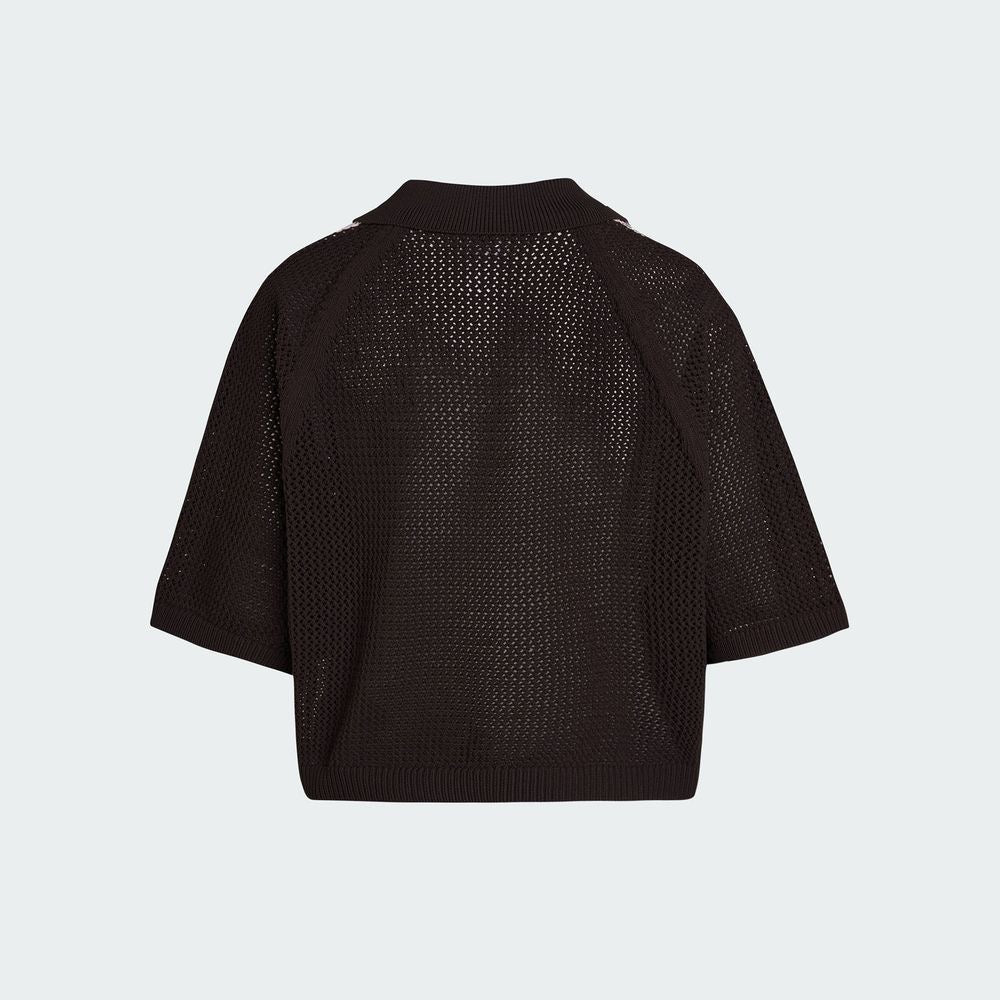 Adidas Originals Women's Knitted Crochet Polo