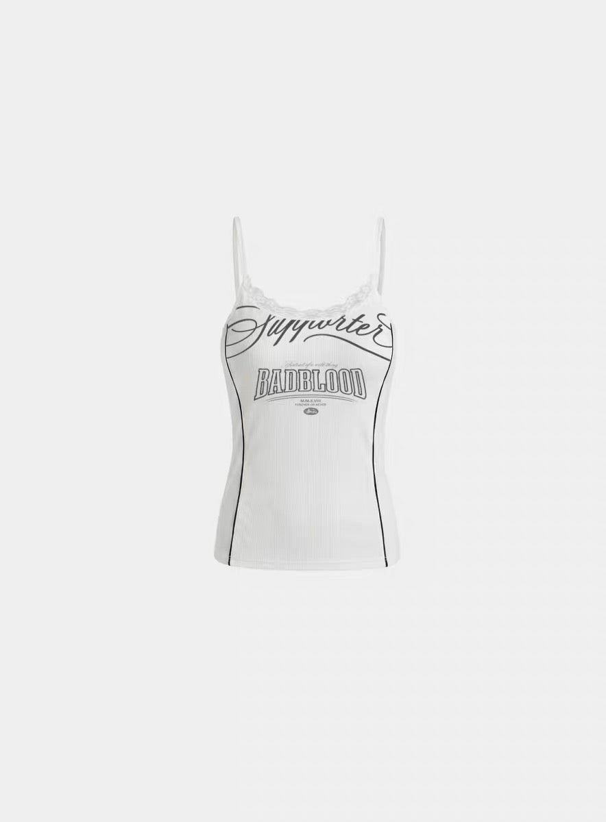 Badblood Supporter 91 Lace Trim Camisole