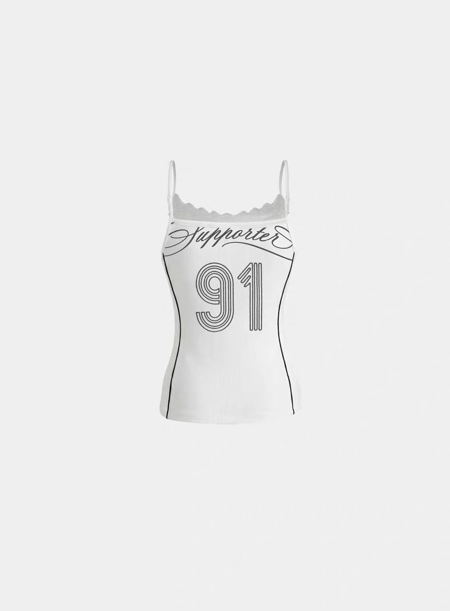 Badblood Supporter 91 Lace Trim Camisole