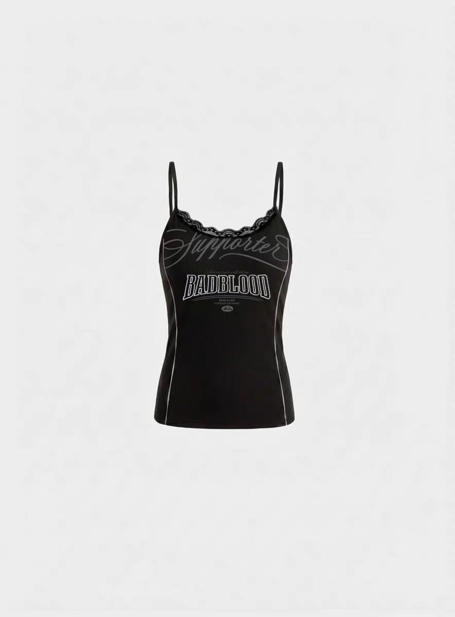 Badblood Supporter 91 Lace Trim Camisole