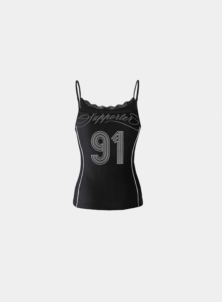Badblood Supporter 91 Lace Trim Camisole