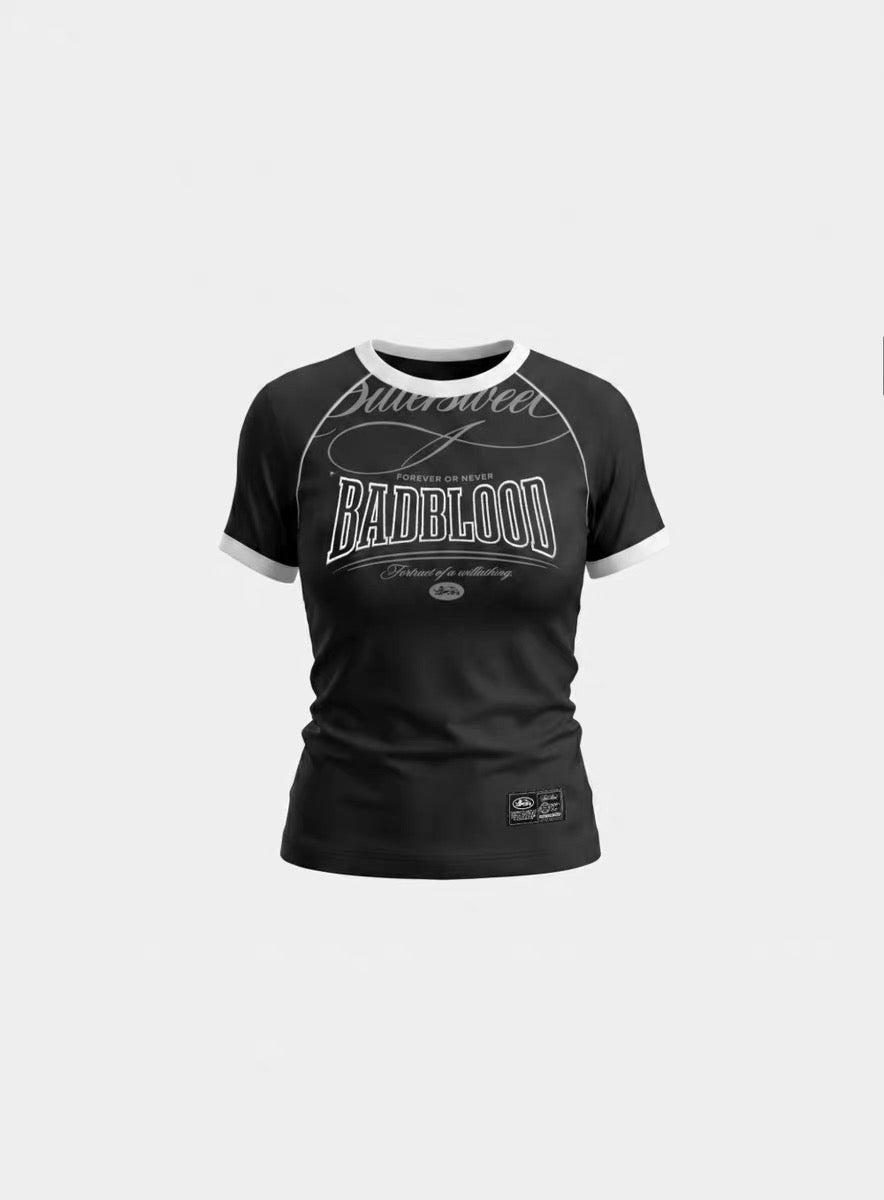 Badblood Bittersweet Ringer Crop T-shirt