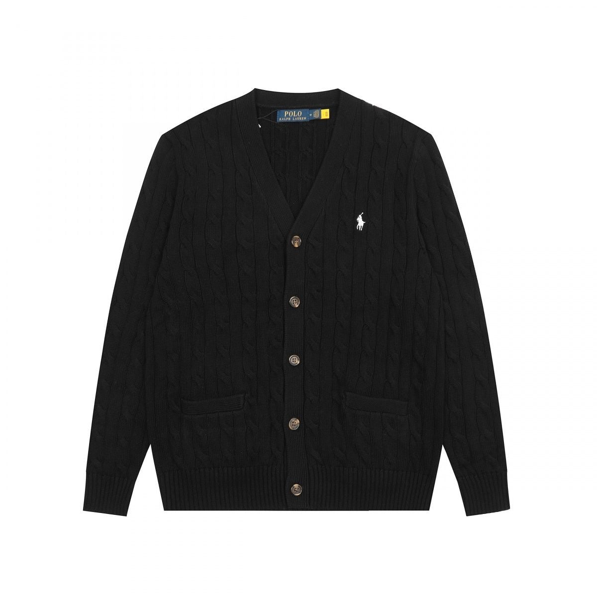 PoLo Cable-Knit Wool-Cashmere Cardigan