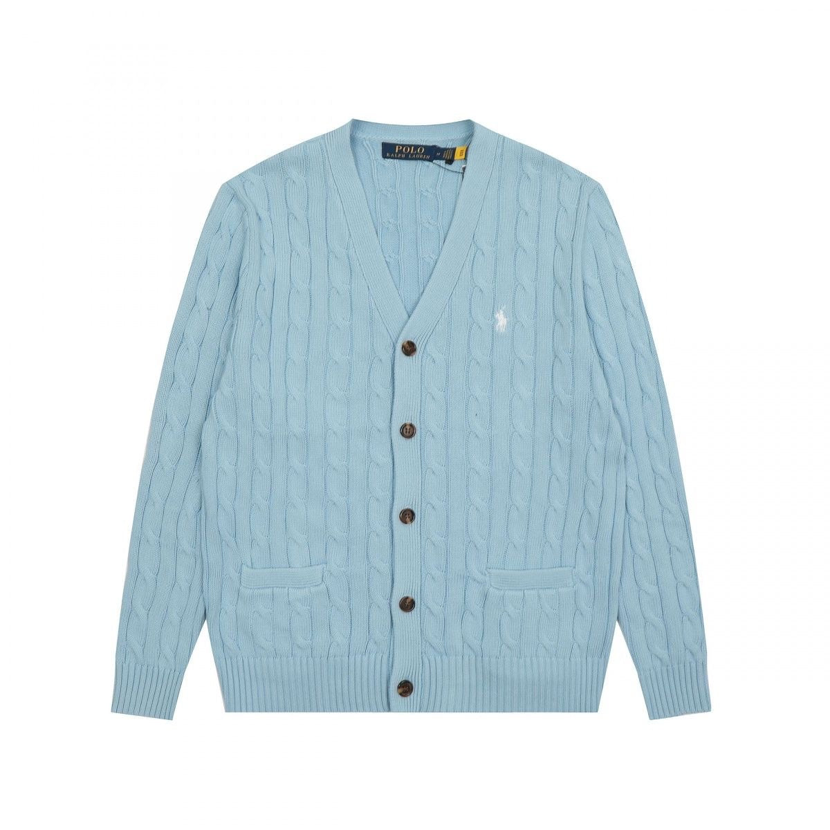 PoLo Cable-Knit Wool-Cashmere Cardigan