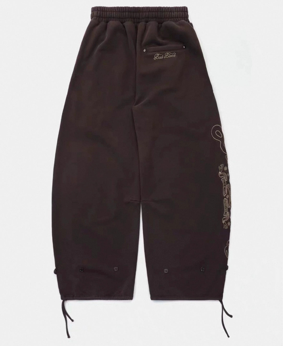 Badblood Mystic Capsule 2 Way Curved Jogger Trousers - Brown
