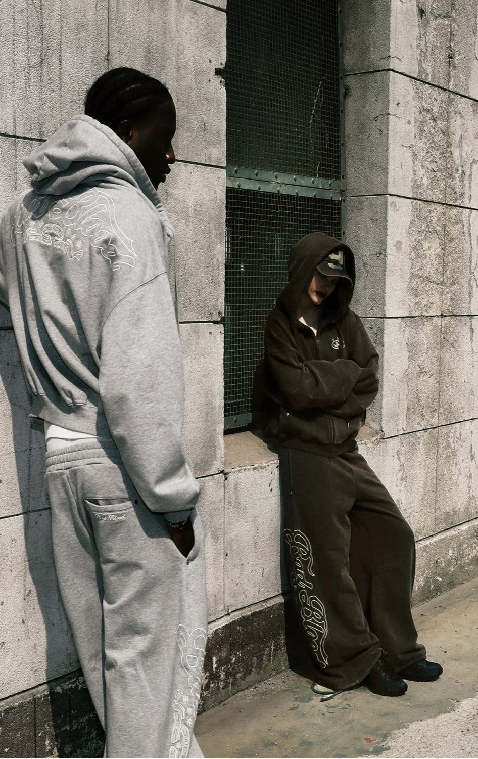 Badblood Mystic Capsule 2 Way Curved Jogger Trousers - Grey