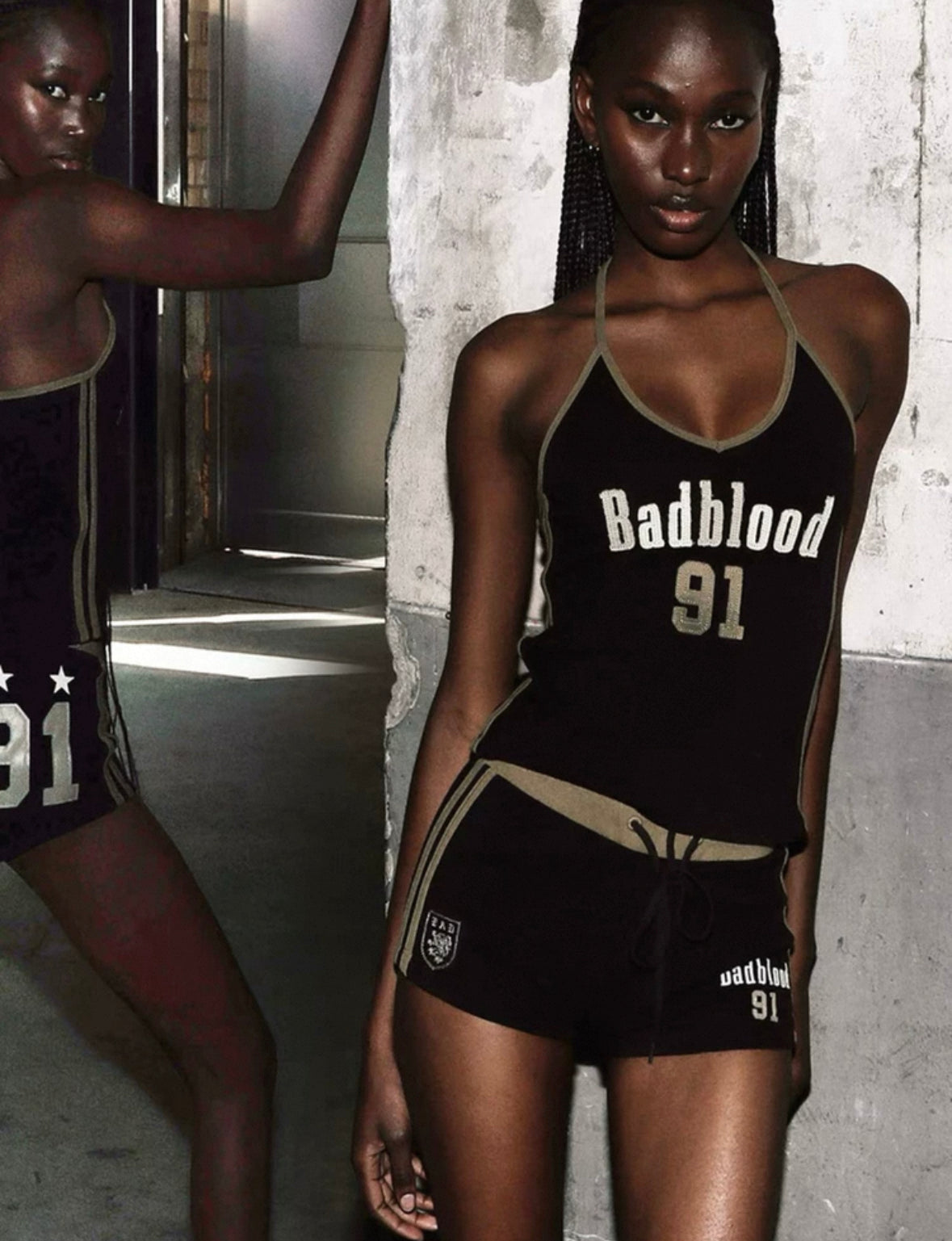 Badblood Vintage Club Halter Tank Check