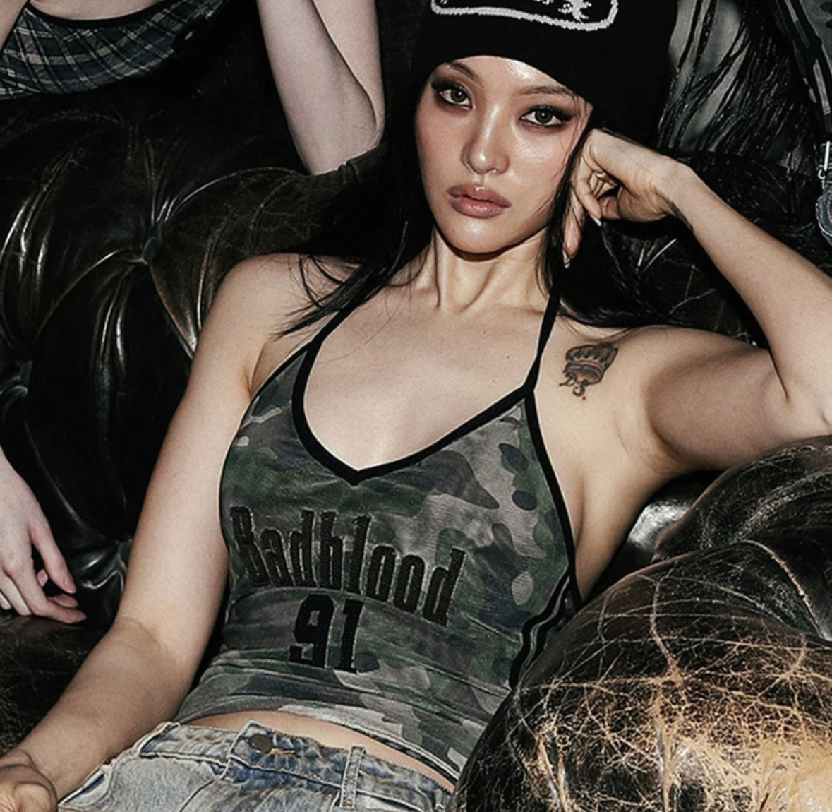 Badblood Vintage Club Halter Tank Check