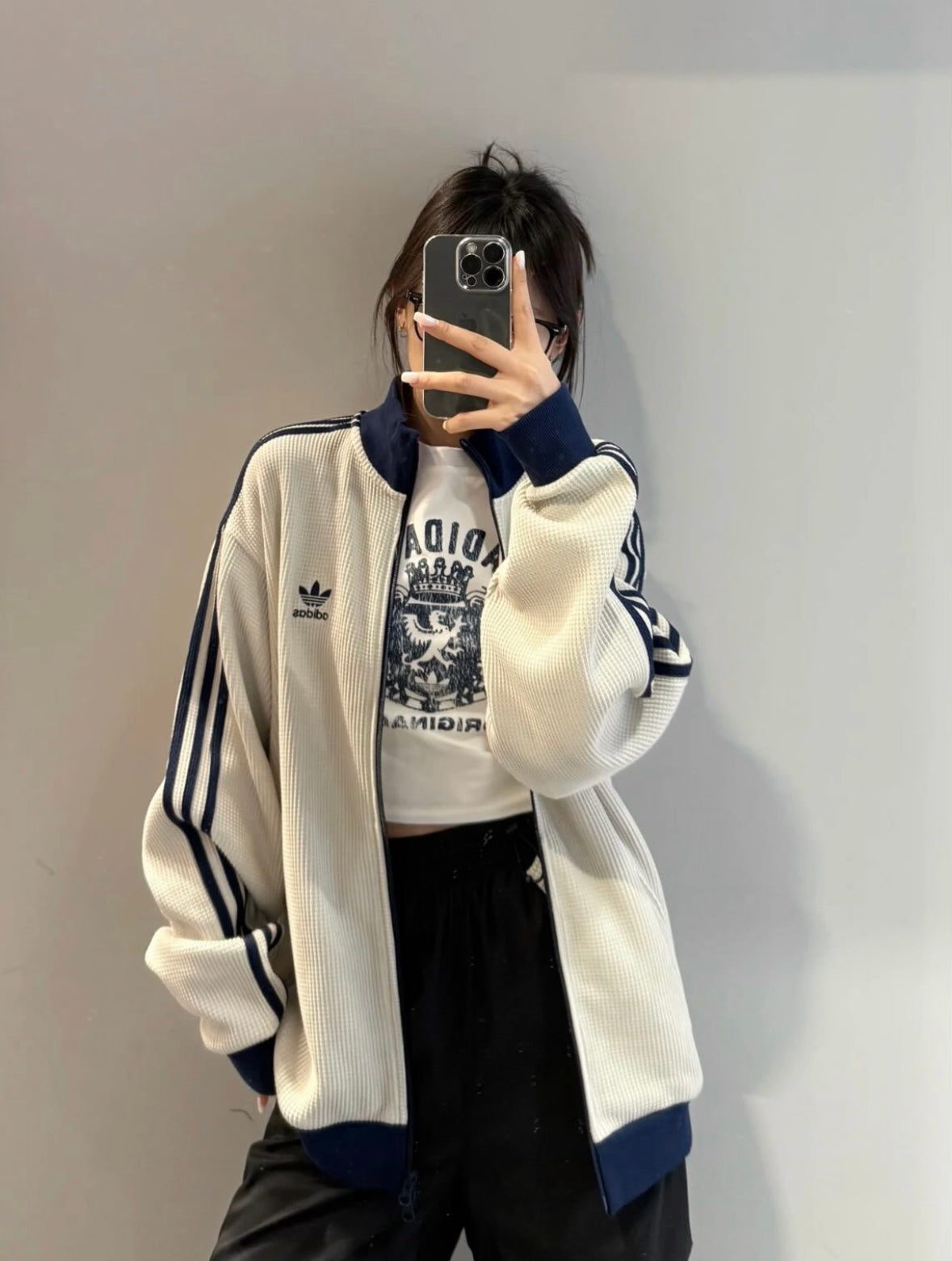 ADIDAS KNIT TRACK TOP