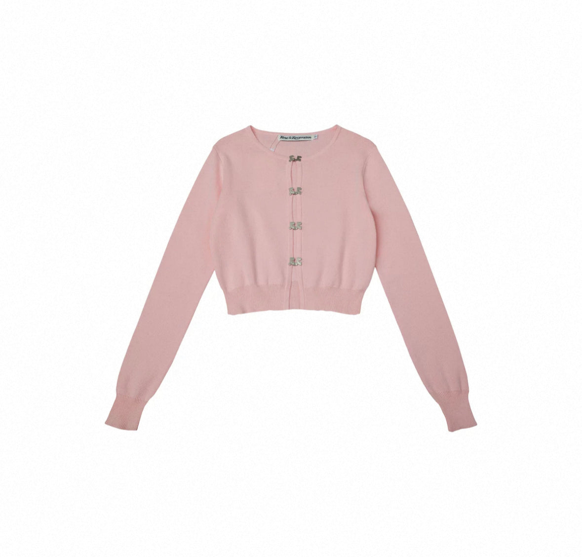 [Rest & Recreation] LOGO CLIP KNIT CARDIGAN