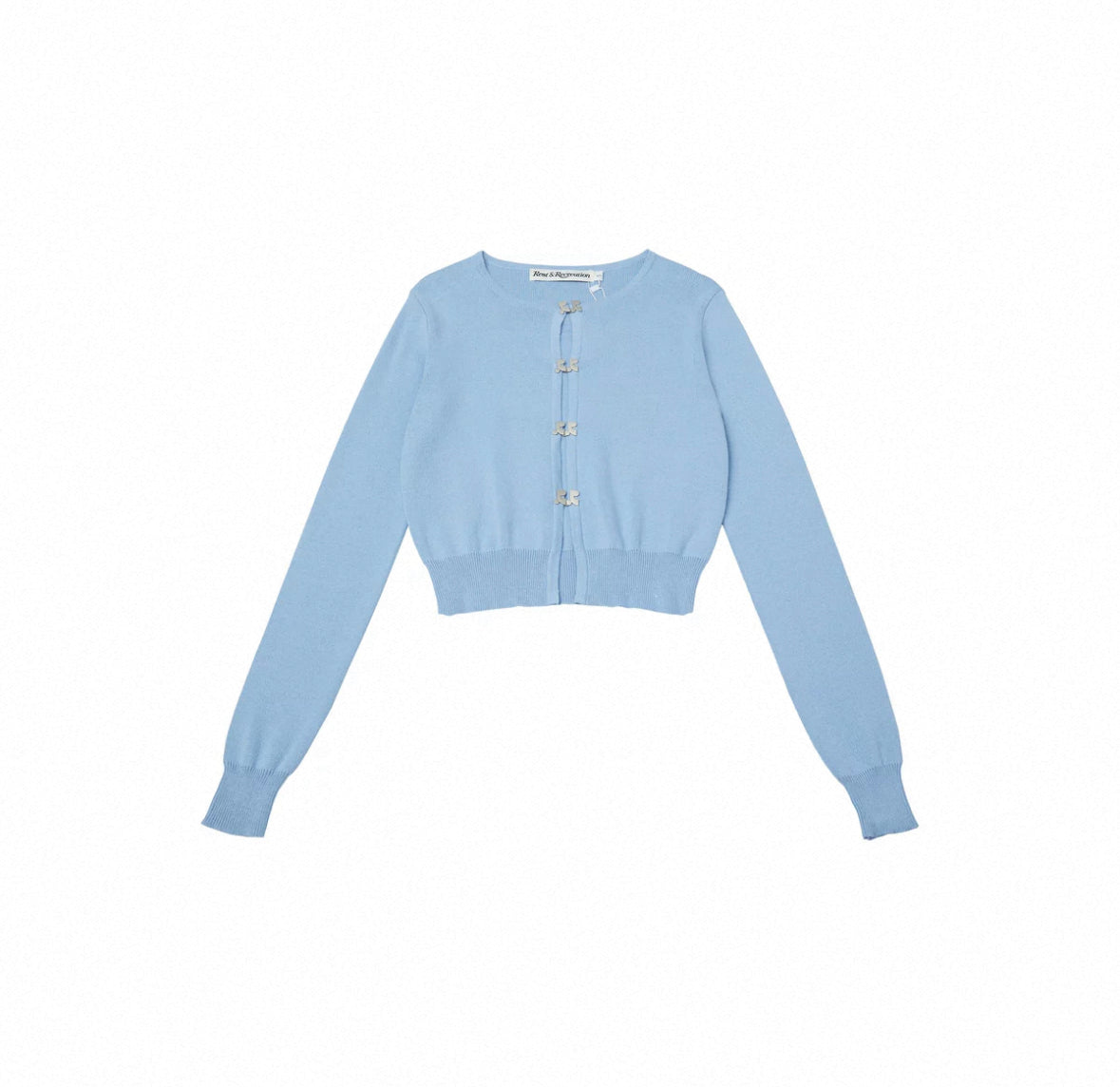 [Rest & Recreation] LOGO CLIP KNIT CARDIGAN
