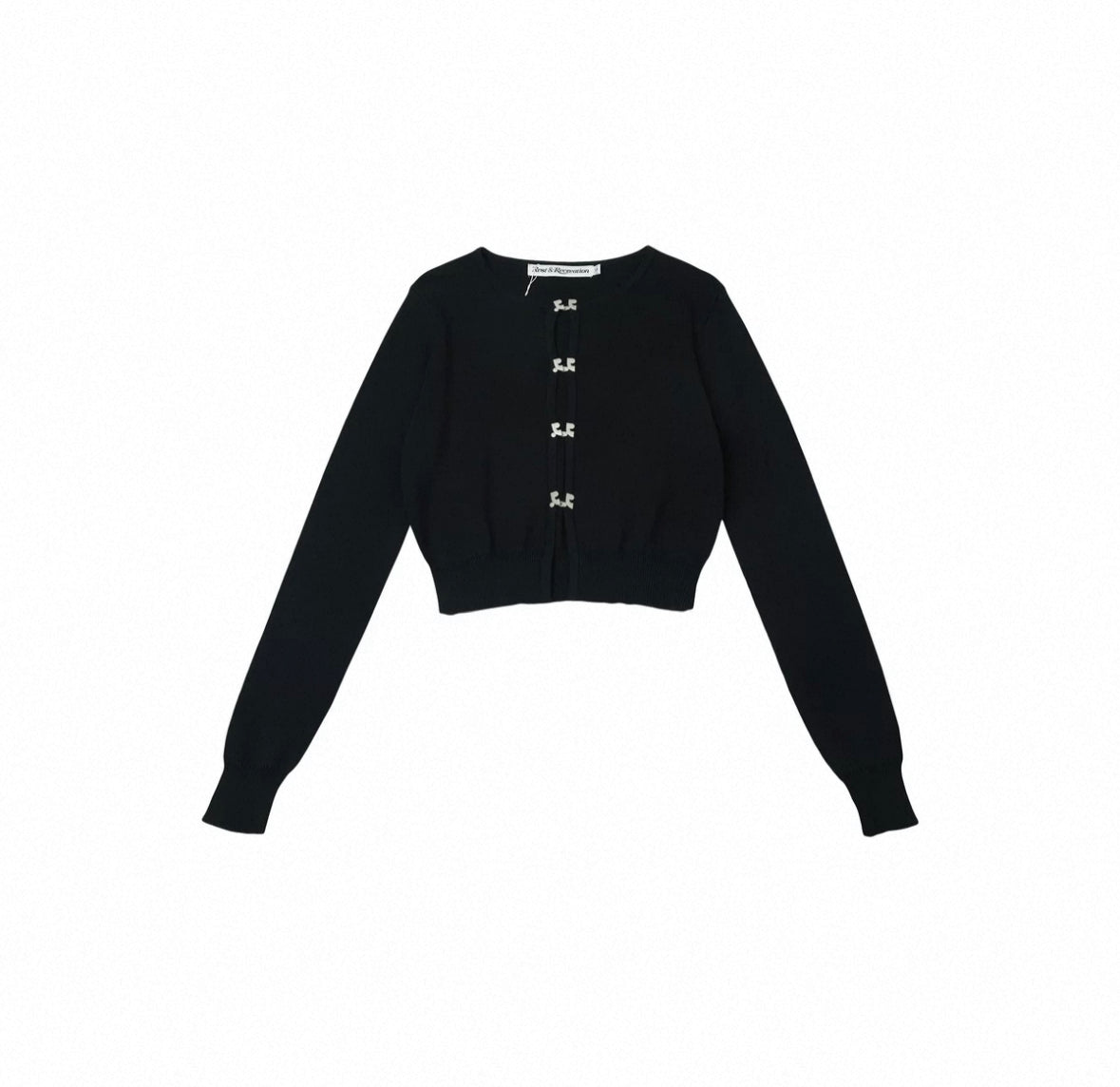 [Rest & Recreation] LOGO CLIP KNIT CARDIGAN