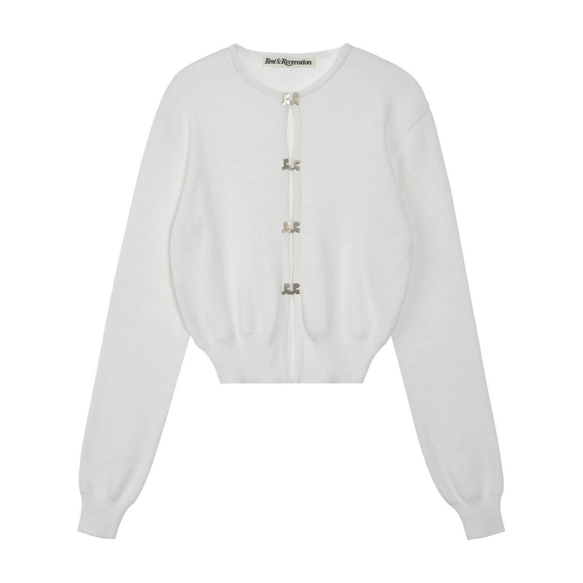 [Rest & Recreation] LOGO CLIP KNIT CARDIGAN