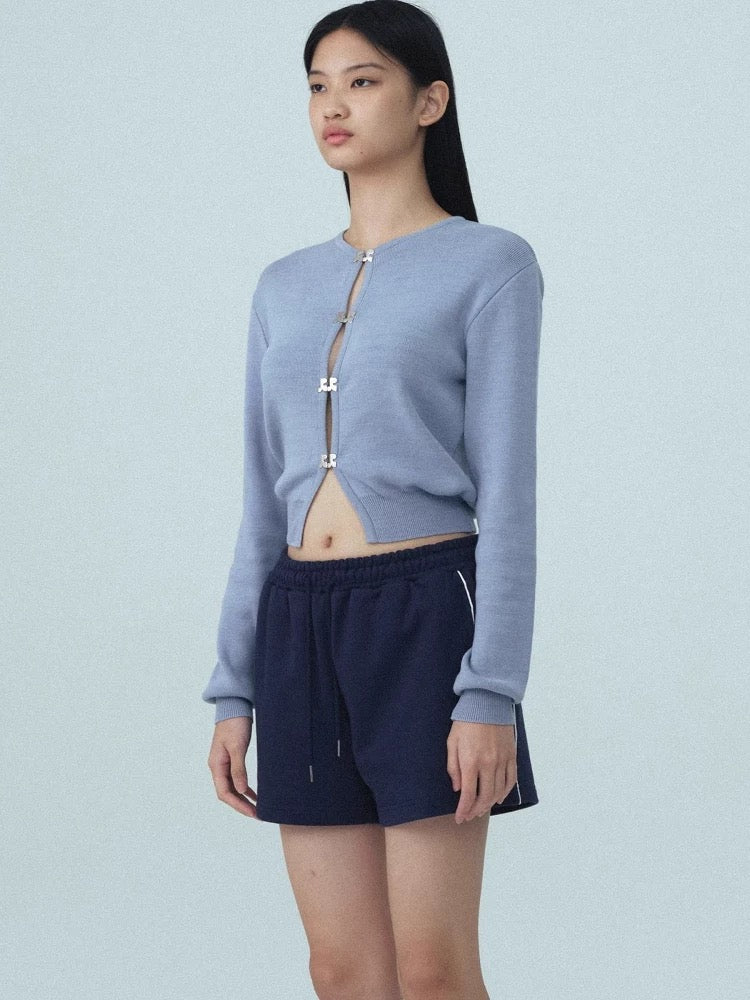 [Rest & Recreation] LOGO CLIP KNIT CARDIGAN