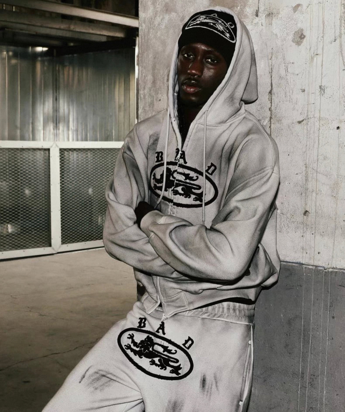 Bad blood Lion Patch Hoodie - Black