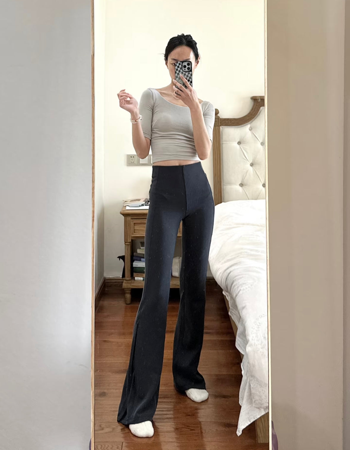Lululemon Ribbed Softstreme Zip-Leg High-Rise Pants