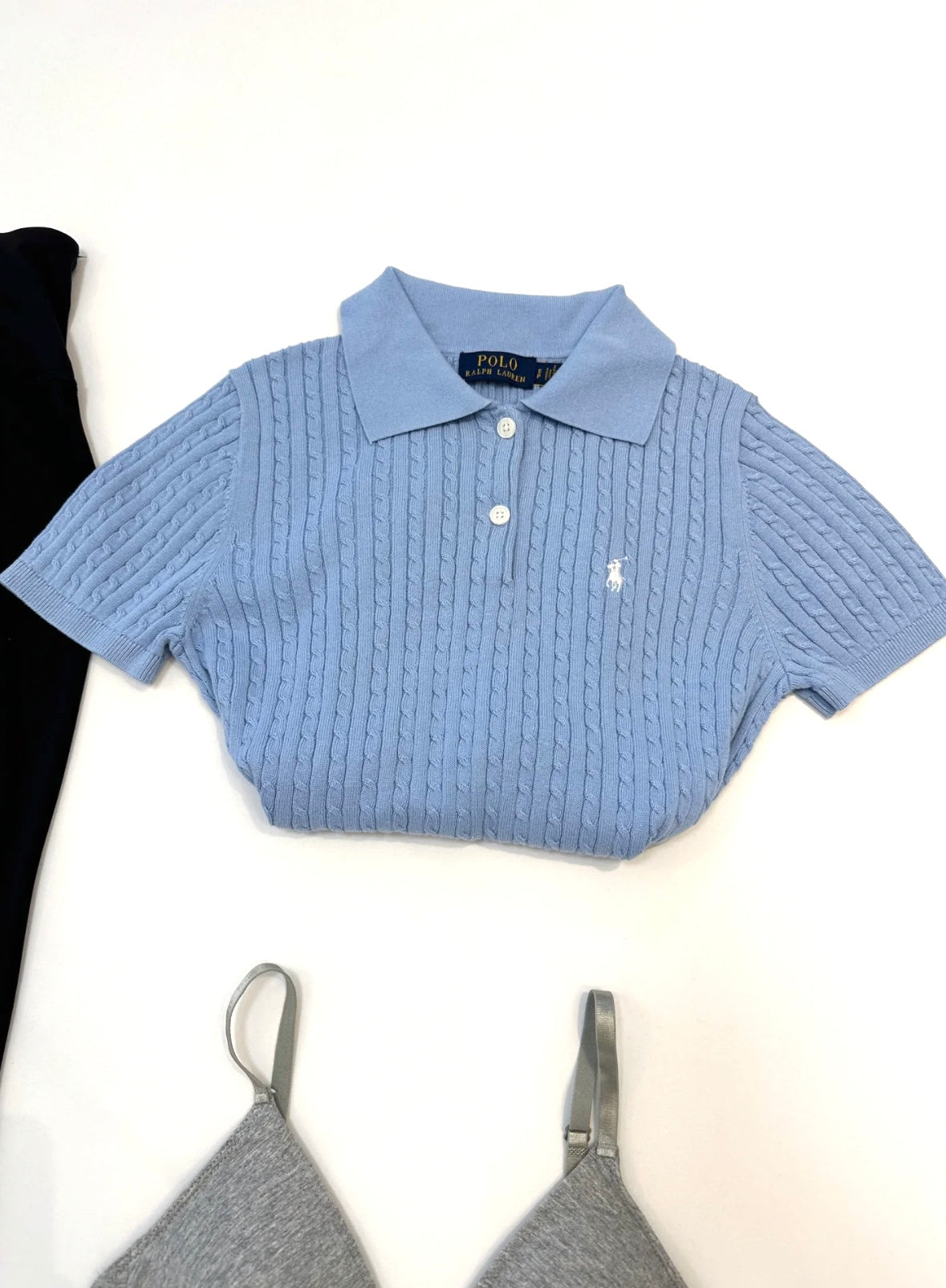 Polo Sweater(polo領細麻花)