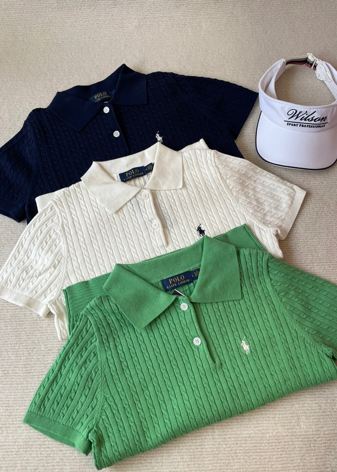 Polo Sweater(polo領細麻花)