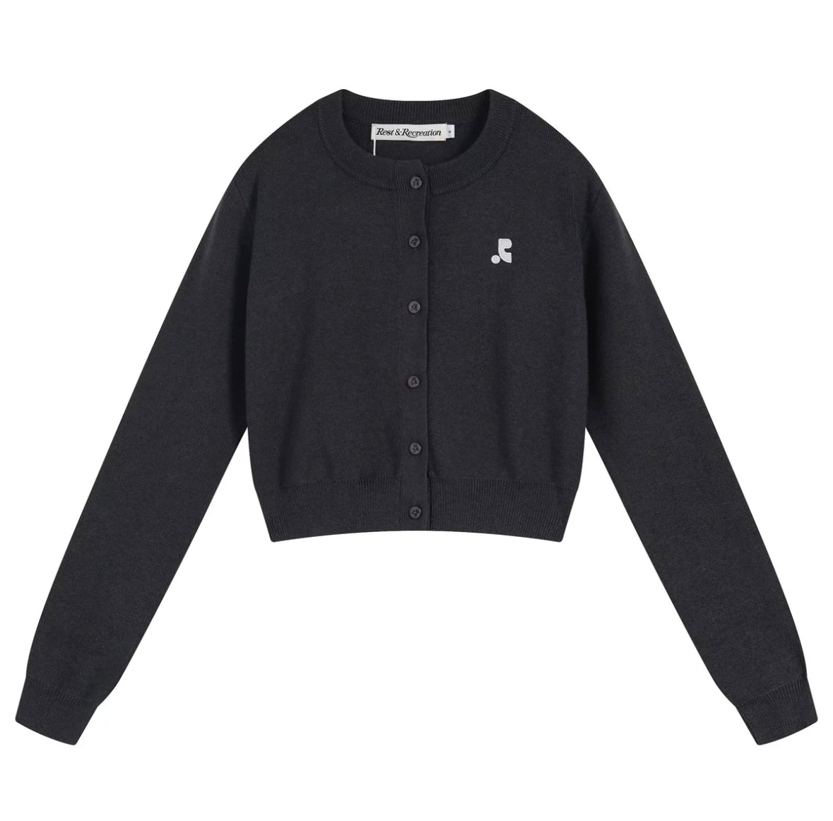 RR Logo cropped cardigan