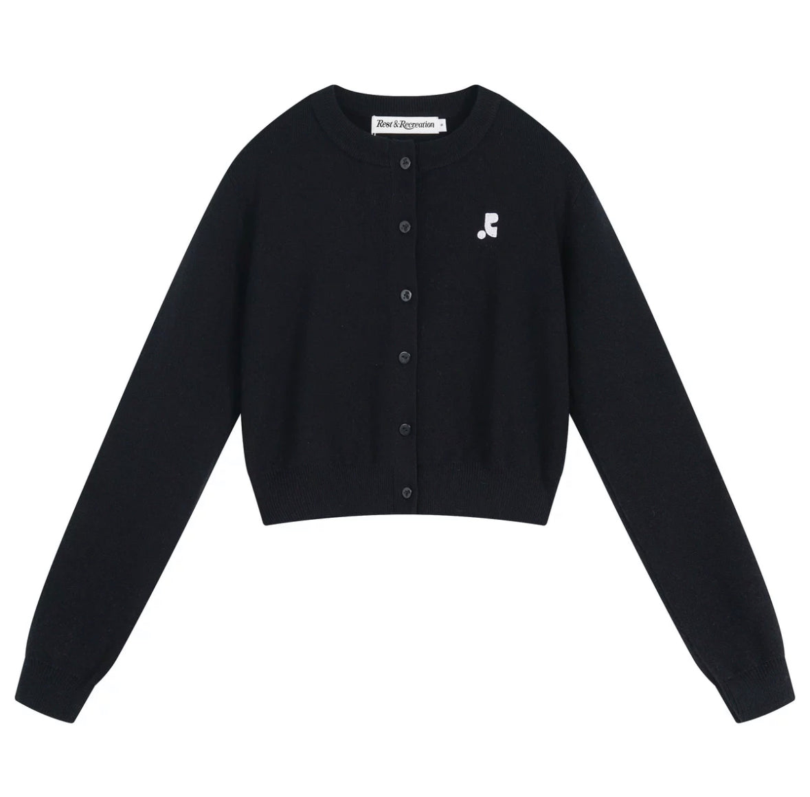 RR Logo cropped cardigan