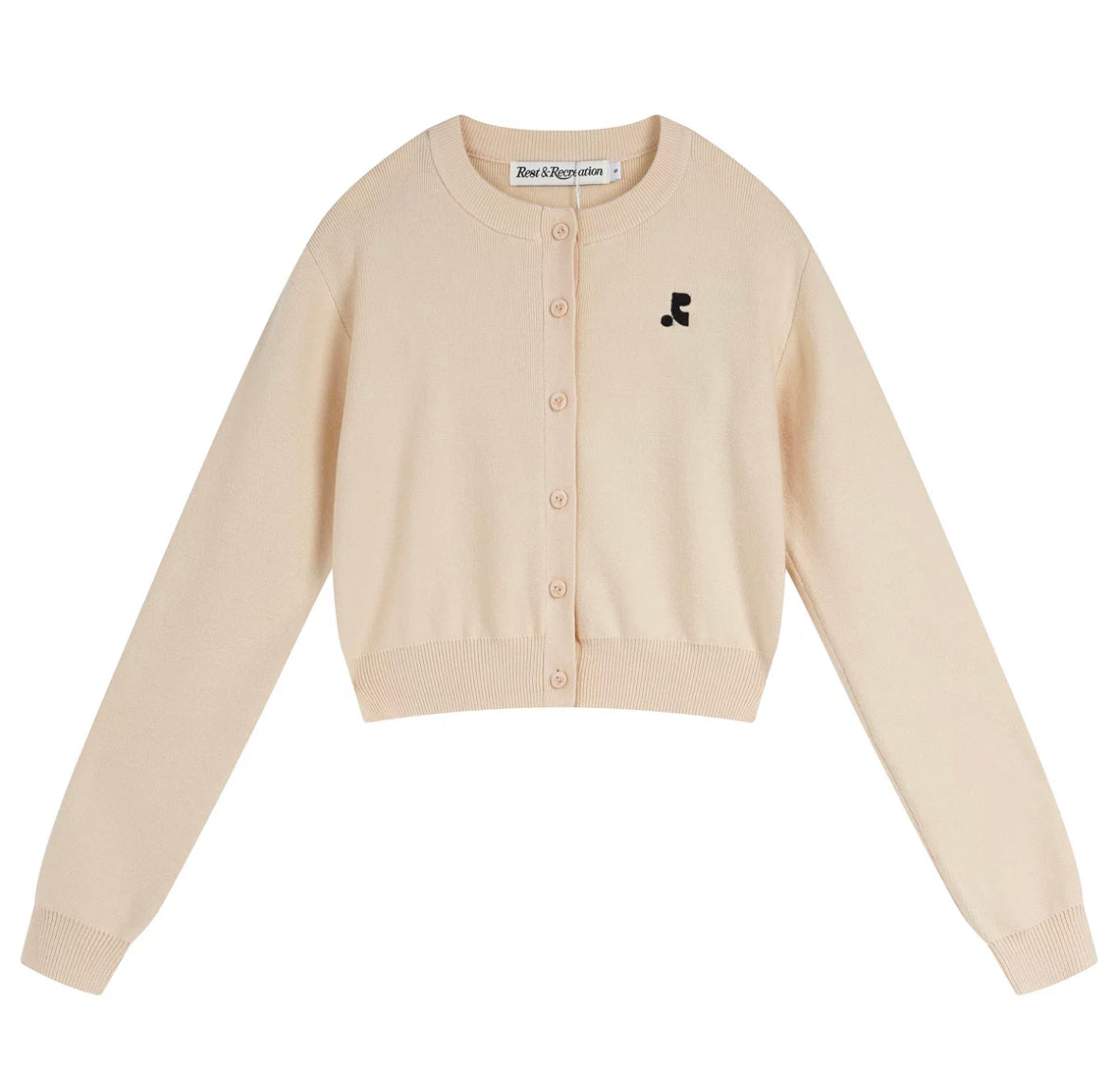 RR Logo cropped cardigan