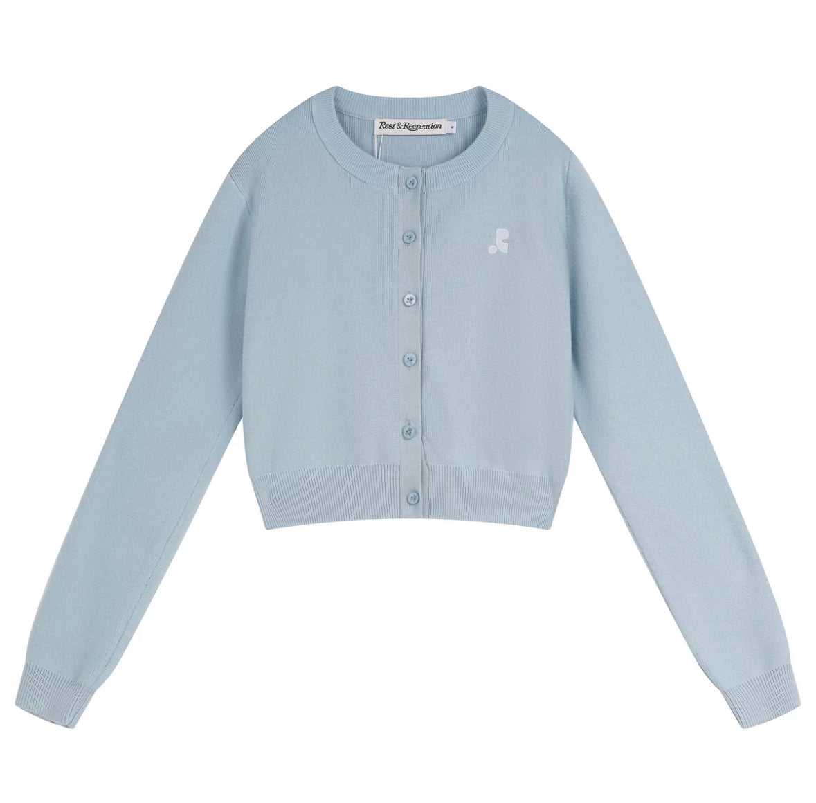 RR Logo cropped cardigan