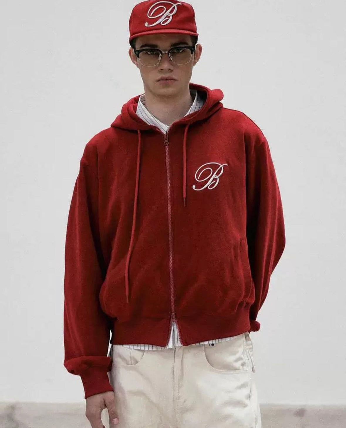 ［w-hde24-021] Classic Logo Hooded Zip-Up