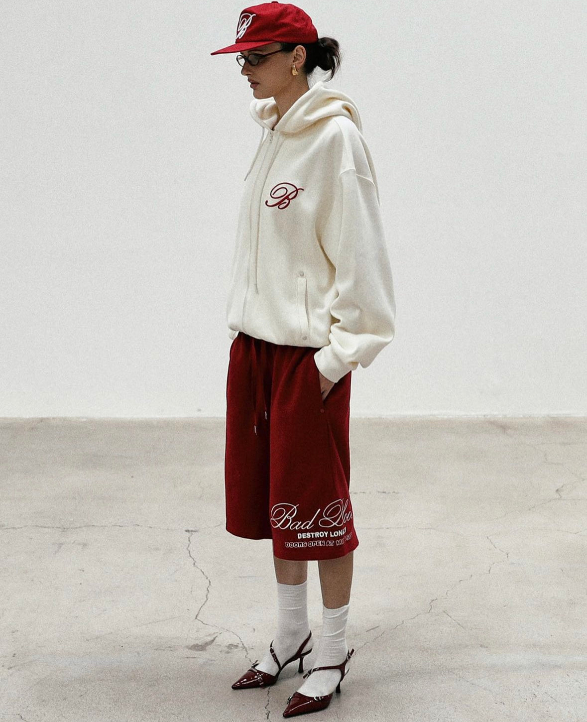 ［w-hde24-021] Classic Logo Hooded Zip-Up