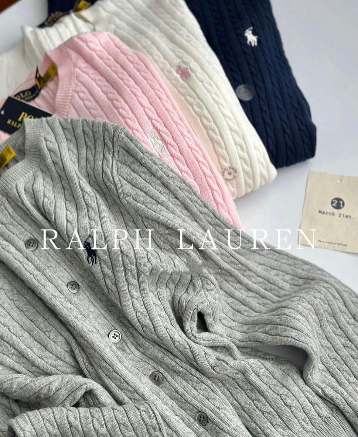 Polo girls Cable knit cardigan