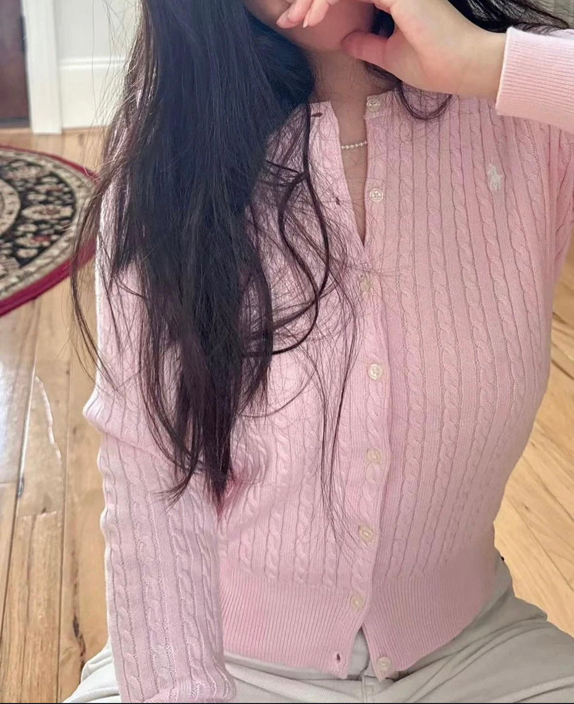 Polo girls Cable knit cardigan