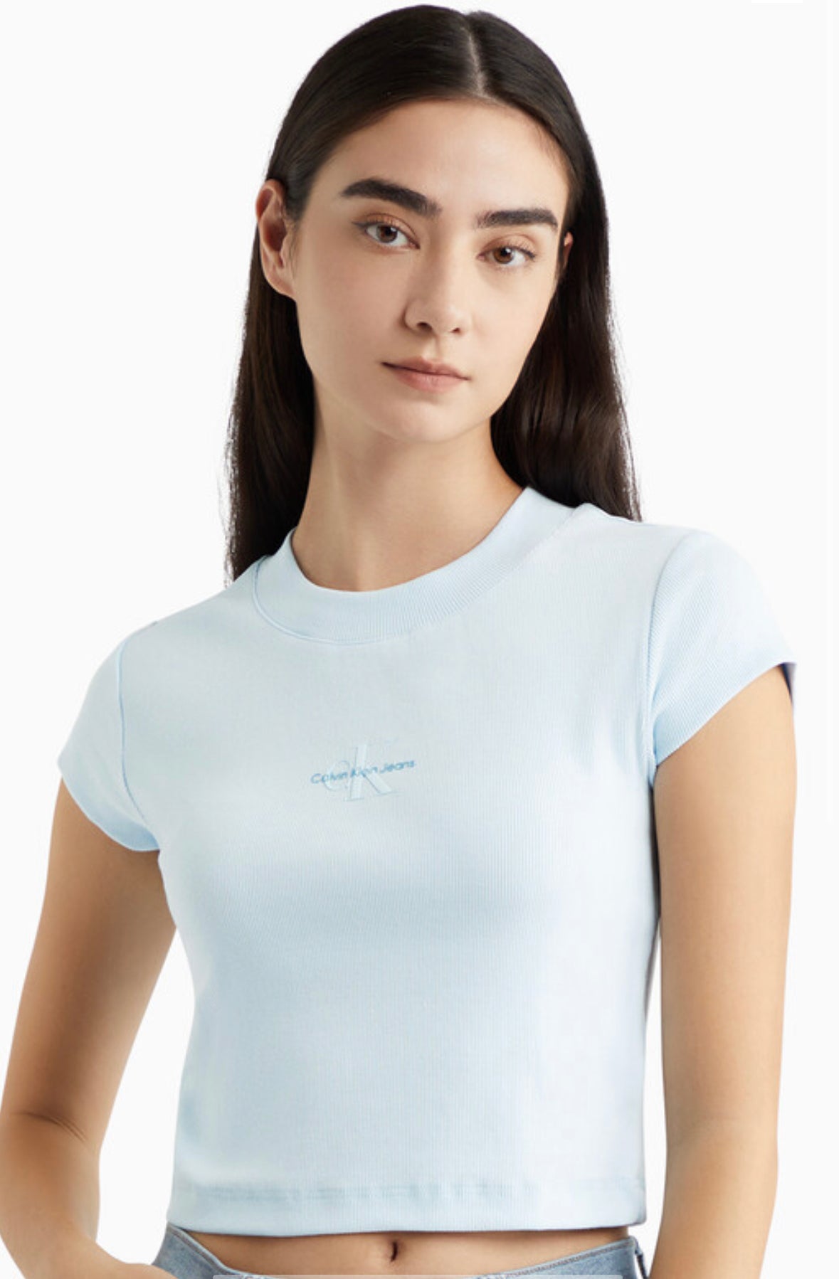 Calvin Klein Jeans  Monogram Tee- Baby Blue
