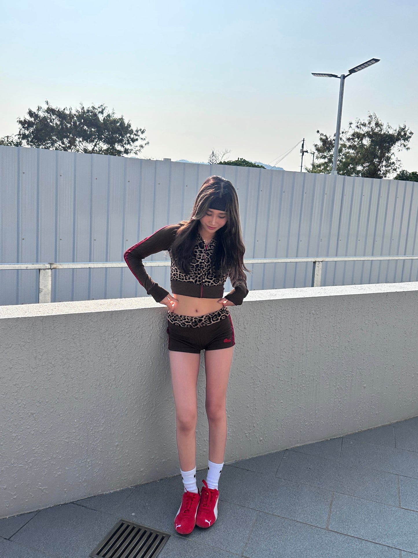 Badblood Jersey Hooded Zip-Up-Shorts
