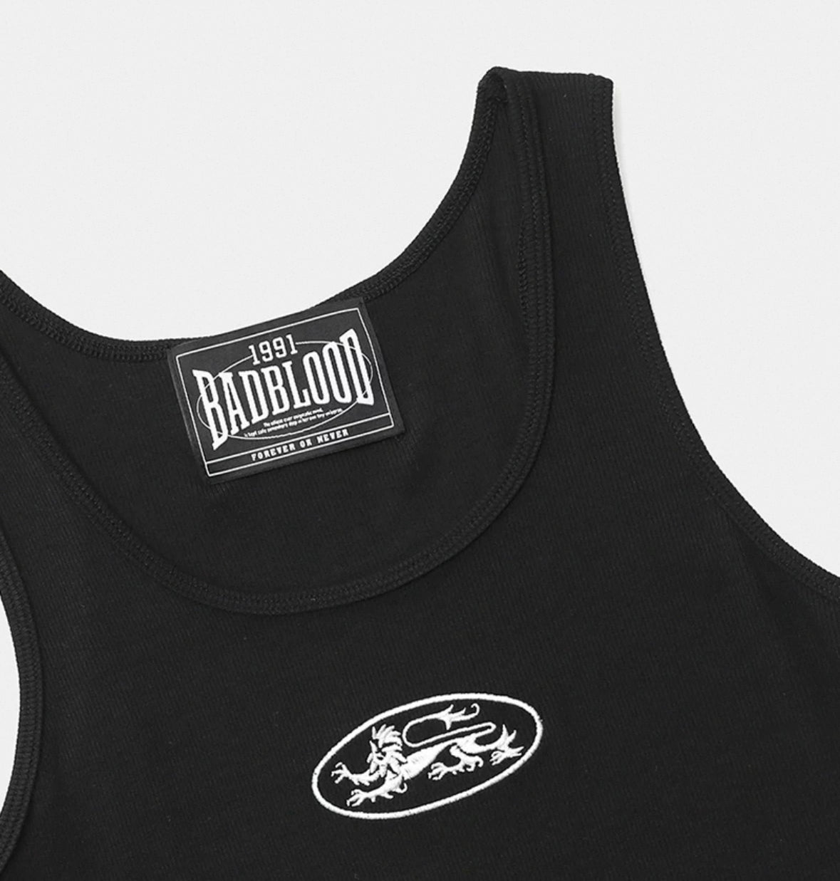 Badblood Mystic Tank Slim Fit - Black