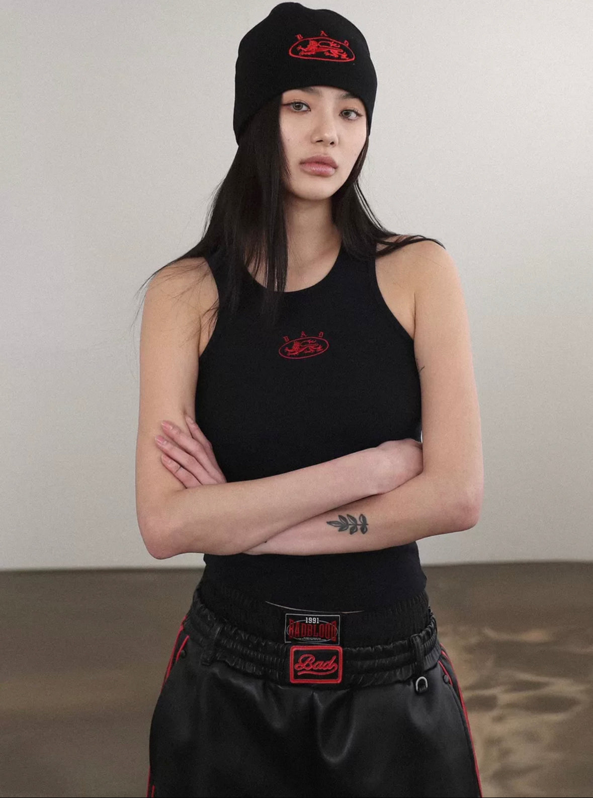 Badblood Mystic Tank Slim Fit - Red