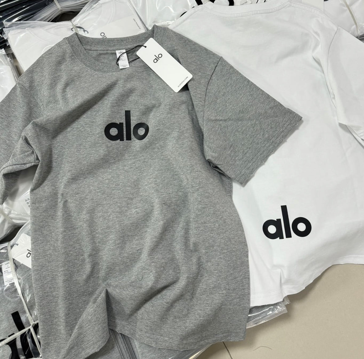 Alo Front and back logo T-shirt