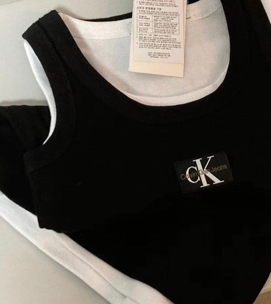 Ck basic Vest- Black