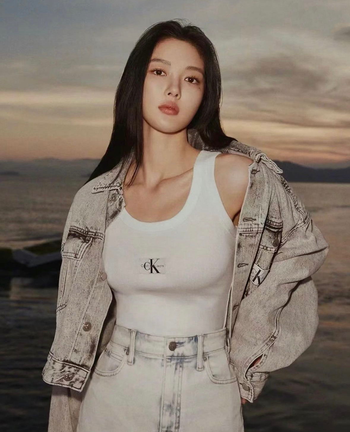 Ck basic Vest- White