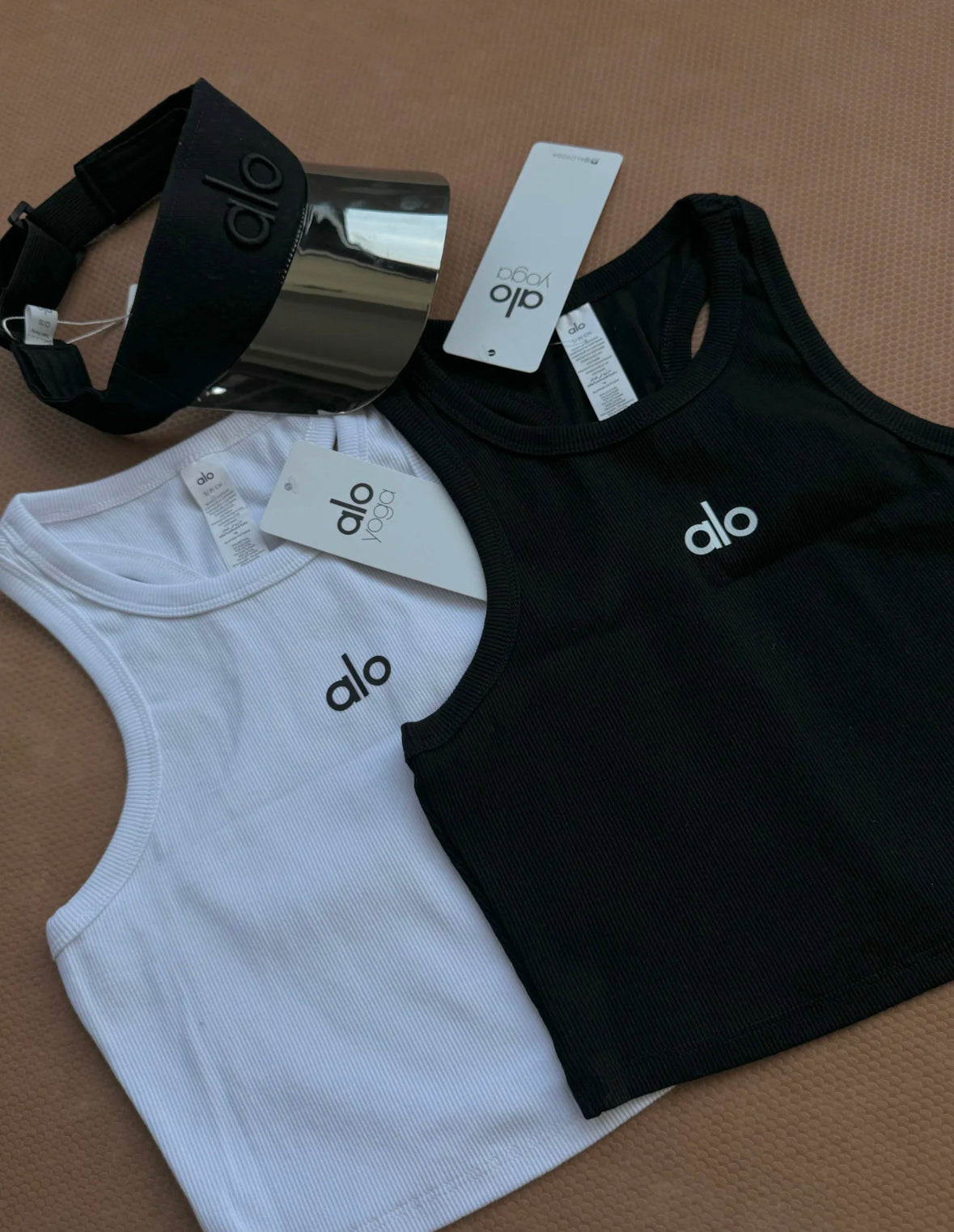 Alo Yoga Aspire Cropped Cotton-Blend Tank Top