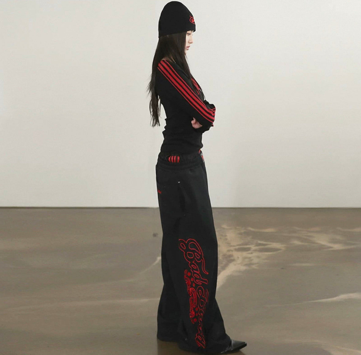 Badblood Mystic Capsule 2 Way Curved Jogger Trousers - Black