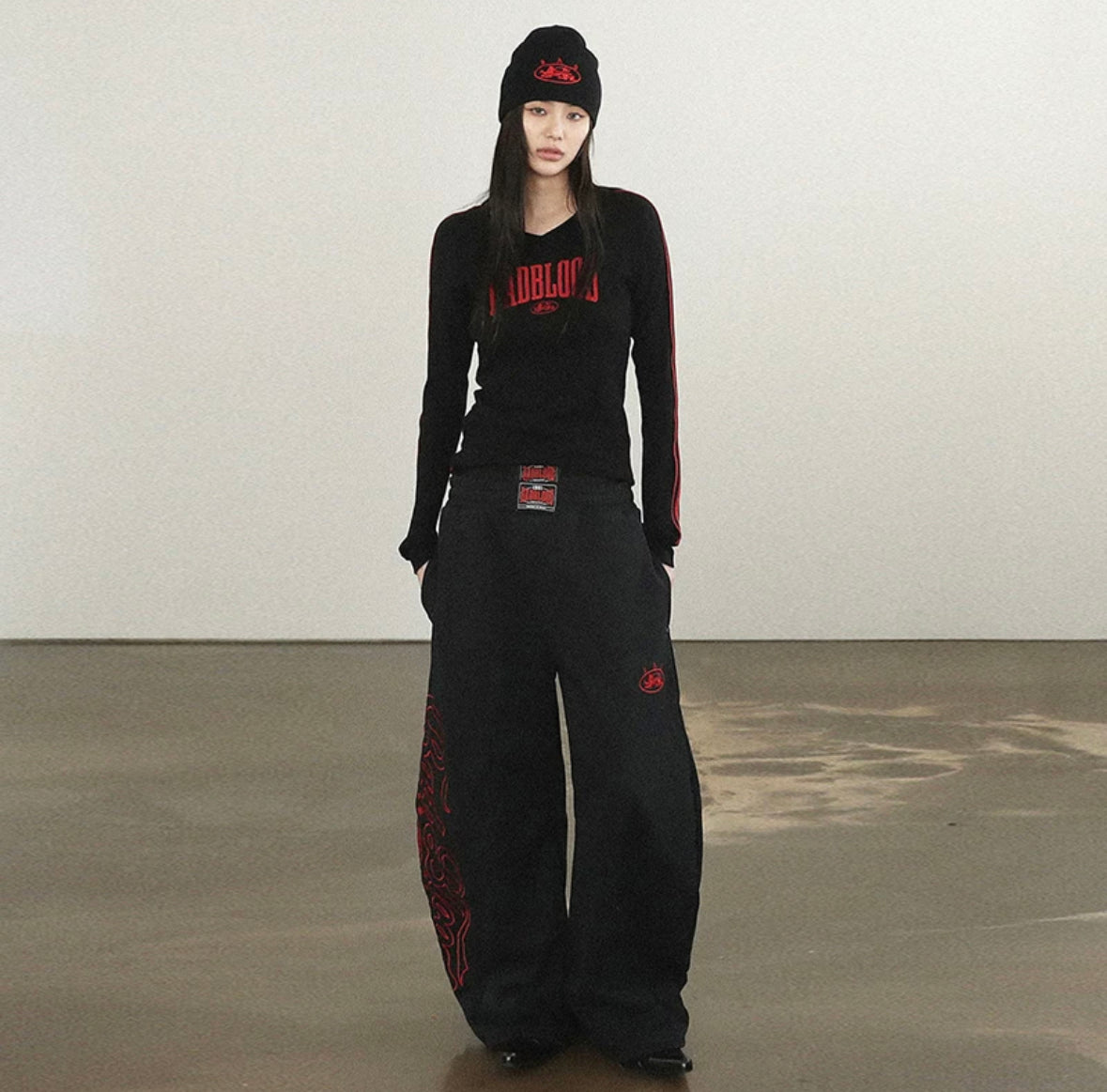 Badblood Mystic Capsule 2 Way Curved Jogger Trousers - Black