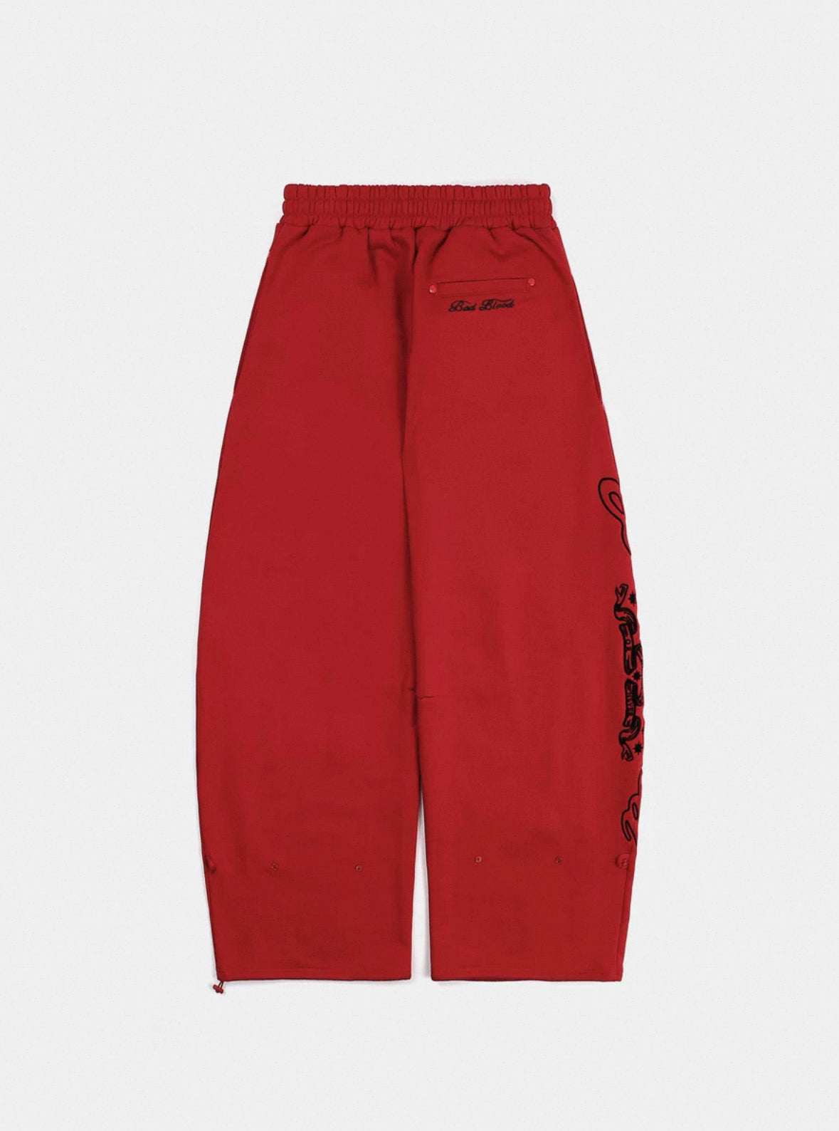 Badblood Mystic Capsule 2 Way Curved Jogger Trousers - Red