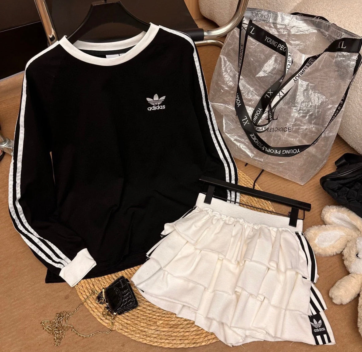 Adidas round neck sports longs tee