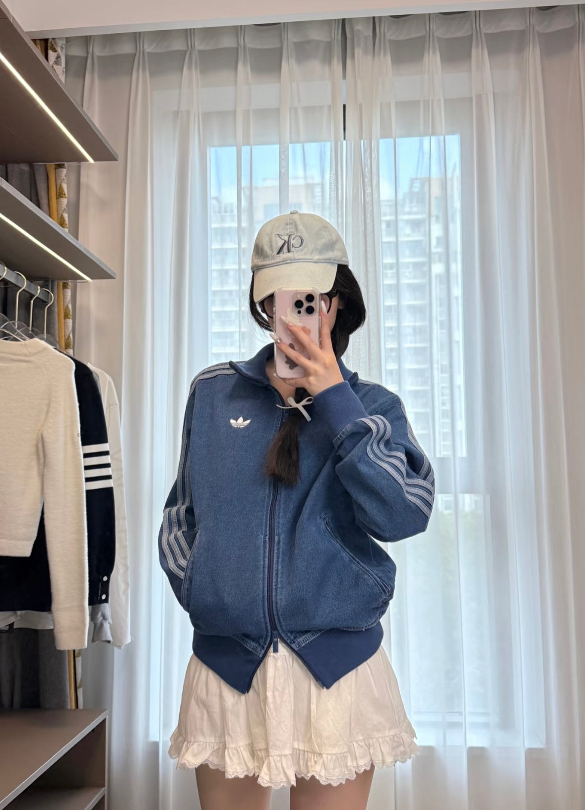 Adidas Originals Adicolor Denim Firebird Track Top