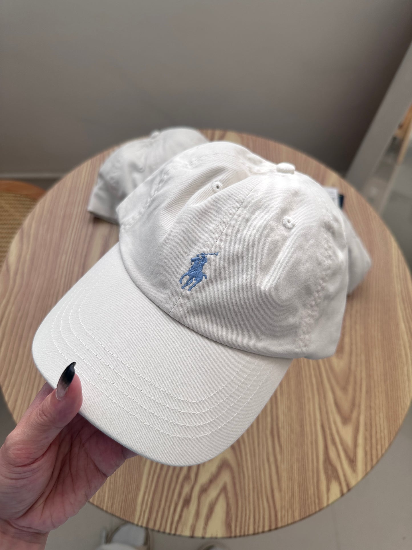 Polo cup White x babyblue